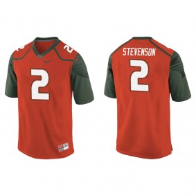 Tyrique Stevenson Miami Hurricanes Nike Game College Football Jersey Orange